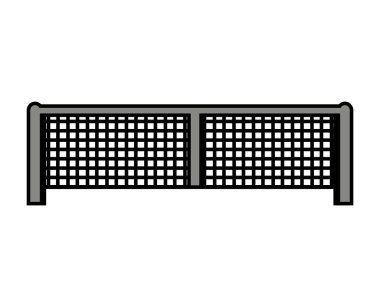 NET tenis spor ekipman simgesi