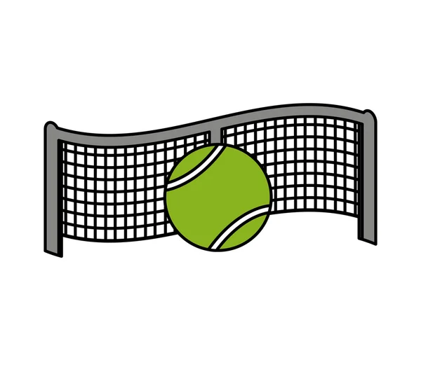 Čistý tenis sportovní zařízení ikona — Stockový vektor