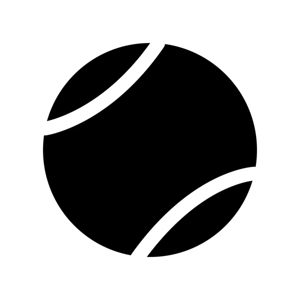 Μπάλα τένις αθλητισμού εξοπλισμός εικονίδιο — Διανυσματικό Αρχείο