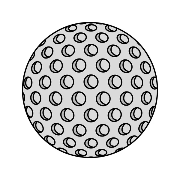 Balle golf équipement de sport — Image vectorielle
