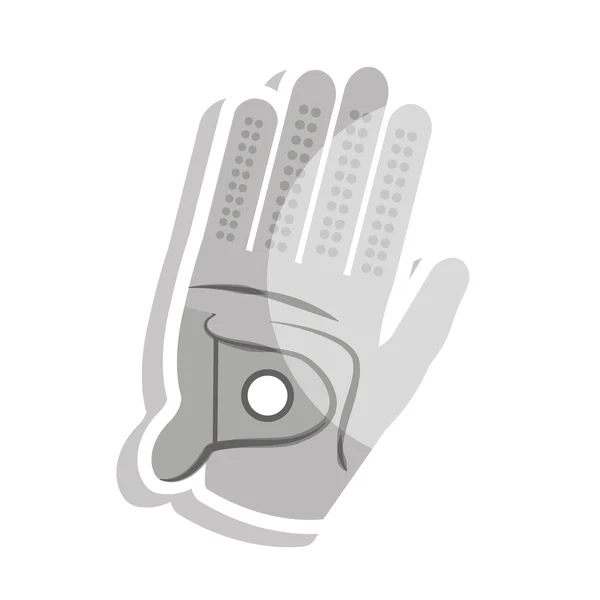 Rękawiczki golf sport sprzęt ikona — Wektor stockowy
