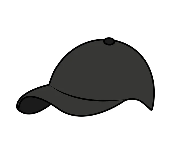 Chapeau de tennis équipement de sport icône — Image vectorielle