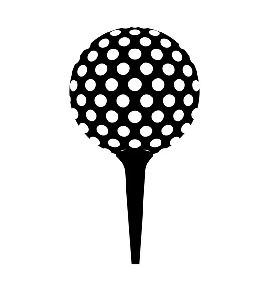 Bola de golfe equipamento desportivo — Vetor de Stock