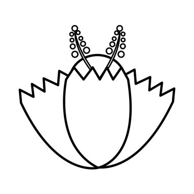 güzel çiçek şirin tek renkli simge