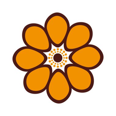 güzel çiçek sevimli simgesi