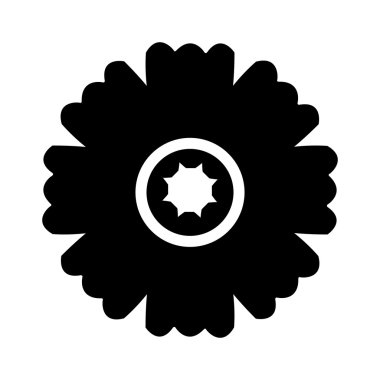 güzel çiçek şirin tek renkli simge