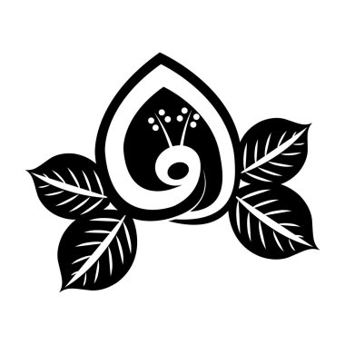 güzel çiçek şirin tek renkli simge