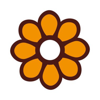 güzel çiçek sevimli simgesi