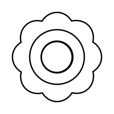 güzel çiçek şirin tek renkli simge