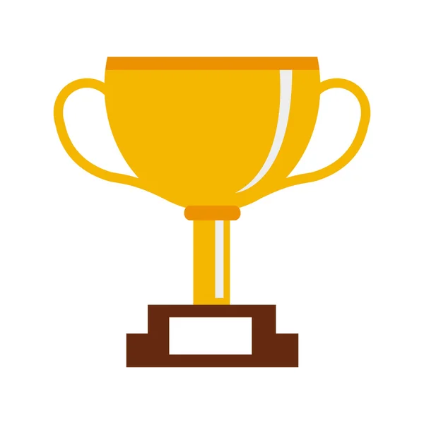 Trophy winnaar kampioenschap geïsoleerd — Stockvector