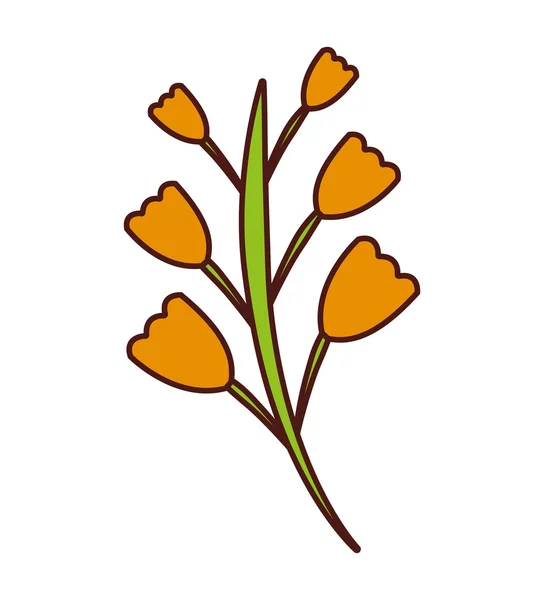 Schöne Blume süße Symbol — Stockvektor