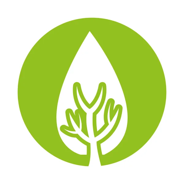 Boom plant bos geïsoleerde pictogram — Stockvector