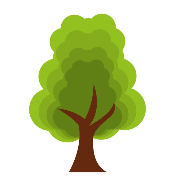 Drzewo roślina las izolowany ikona — Wektor stockowy