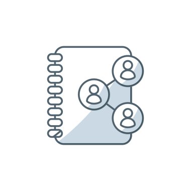 Dizin kitap sosyal medica simgesiyle