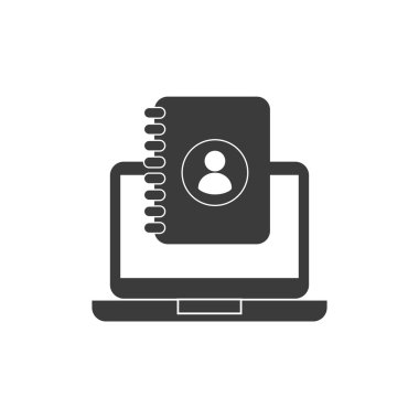 Sosyal Pazarlama simgesi olan dizüstü bilgisayar