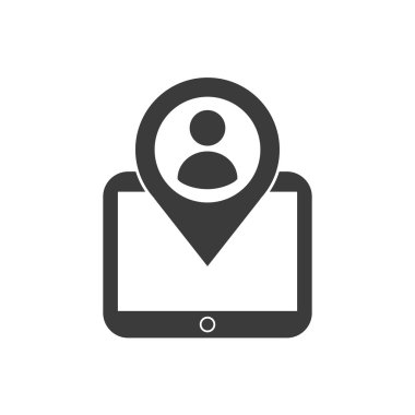 sosyal medya simge ile tablet