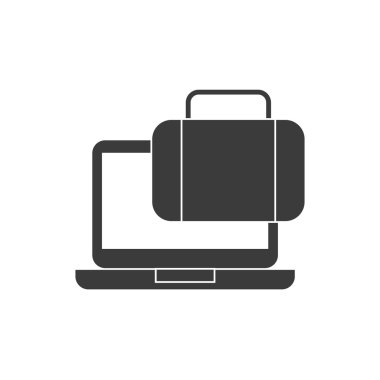 Sosyal Pazarlama simgesi olan dizüstü bilgisayar