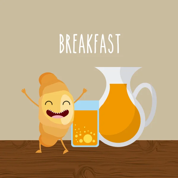 Köstlichen und nahrhaften Frühstückscharakter — Stockvektor