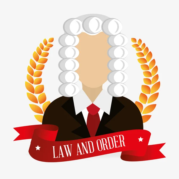 Direito e justiça jurídica gráfico —  Vetores de Stock