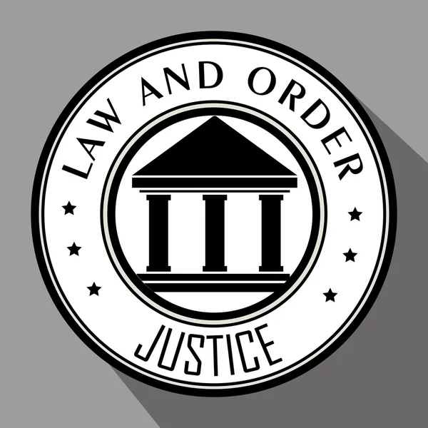 Recht und Gerechtigkeit Grafik — Stockvektor