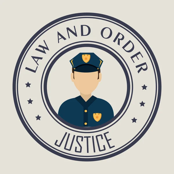 Recht und Gerechtigkeit Grafik — Stockvektor