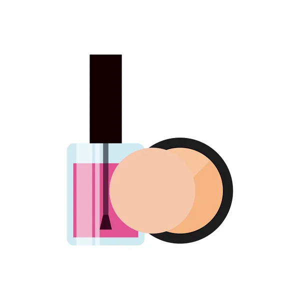 Hembra maquillaje producto aislado icono — Archivo Imágenes Vectoriales