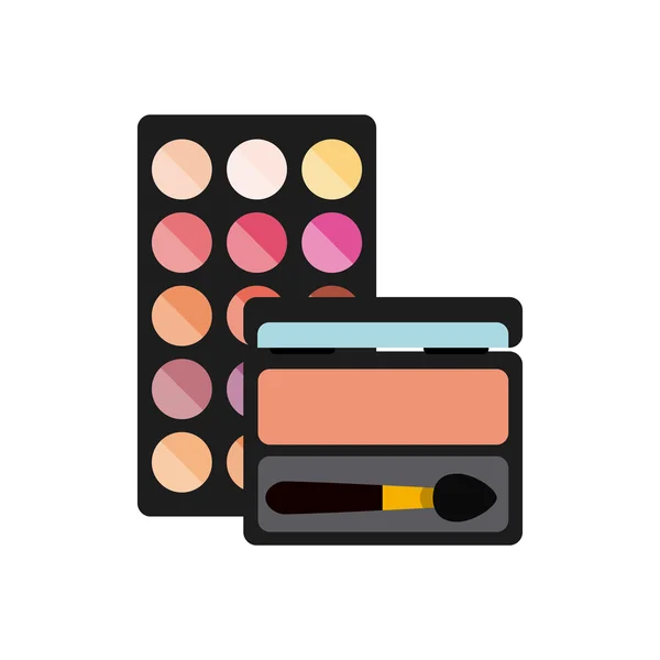 Hembra maquillaje producto aislado icono — Vector de stock