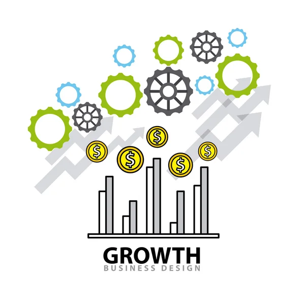 Инвестиционные фонды роста бизнеса — стоковый вектор