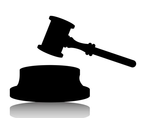 Diritto e giustizia giuridica grafica — Vettoriale Stock
