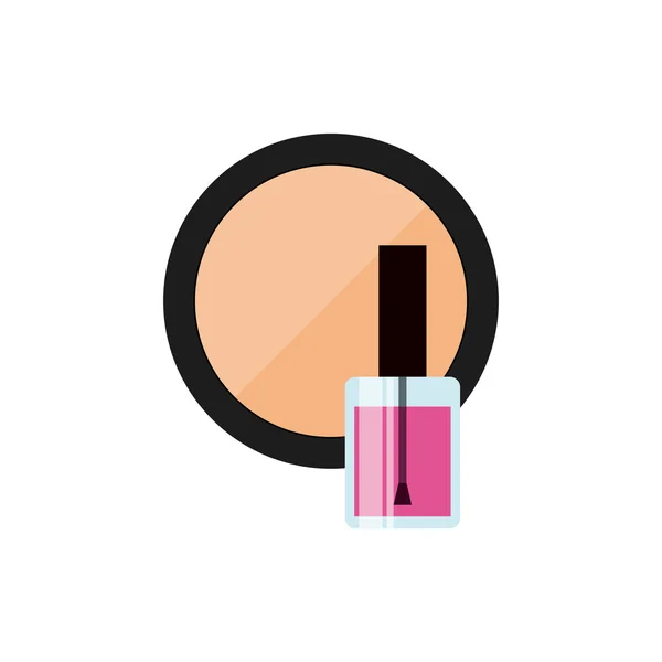 Female make up product isolated icon — Stock Vector