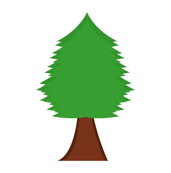 나무 숲 속의 고립 된 아이콘 — 스톡 벡터
