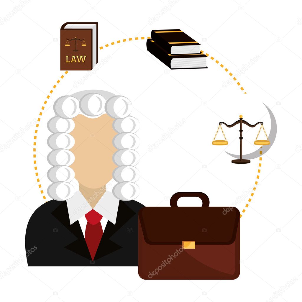 Law and legal justice graphic