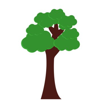 Ağaç bitkisi orman izole simgesi