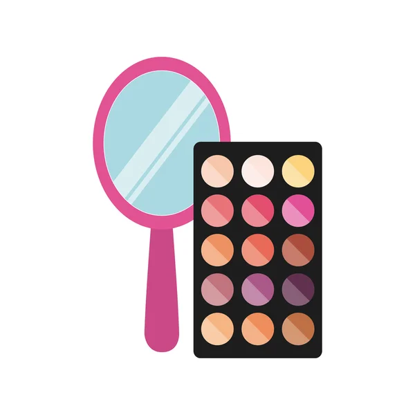 Hembra maquillaje producto aislado icono — Vector de stock