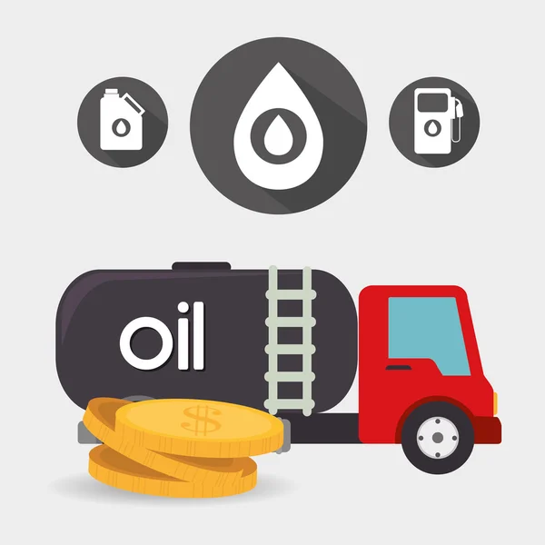 Oil industry price design — Stock Vector