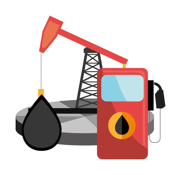 Olie- en benzinebestendig prijs ontwerp — Stockvector