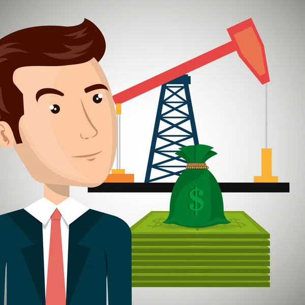 Petroleum och olja design — Stock vektor