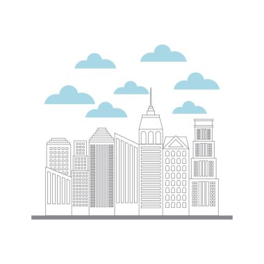 Bina cityscape manzarası simgesi