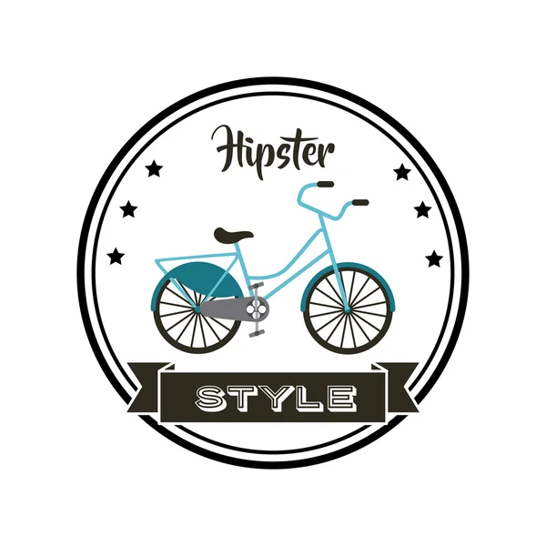 Rower w stylu retro hipster — Wektor stockowy