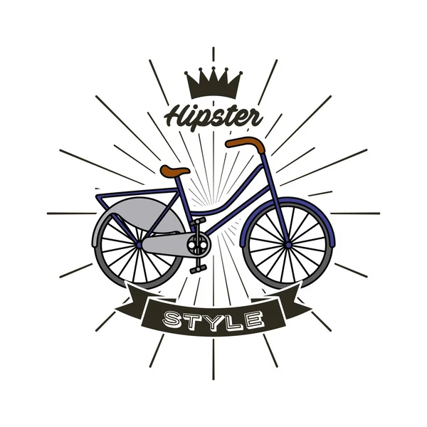 Στυλ ρετρό hipster ποδηλάτων — Διανυσματικό Αρχείο