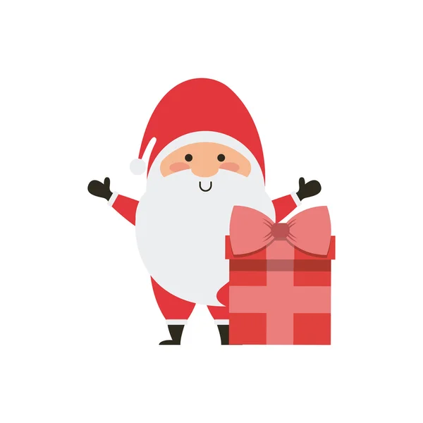 Icona di Babbo Natale personaggio — Vettoriale Stock