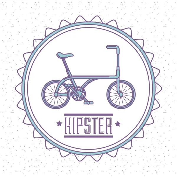 Fiets retro hipster stijl — Stockvector