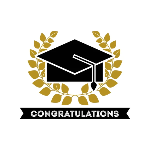 Grad ünnepi üdvözlőlap-gratuláció — Stock Vector