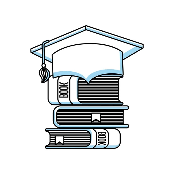 Libros línea de educación icono — Vector de stock