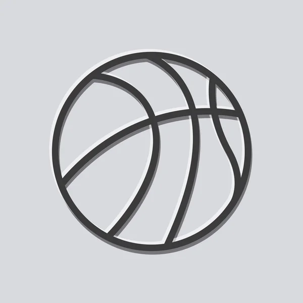 Емблема баскетбольної ліги класична — стоковий вектор