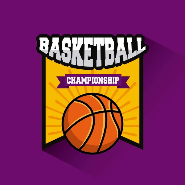 Emblem der Basketball-Liga — Stockvektor