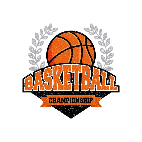 Basketbal league embleem classic — Stockvector