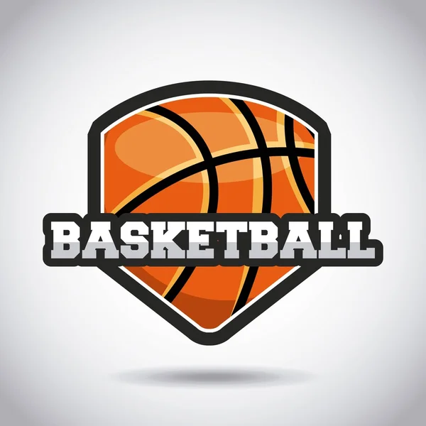 Liga de basquete emblema clássico — Vetor de Stock