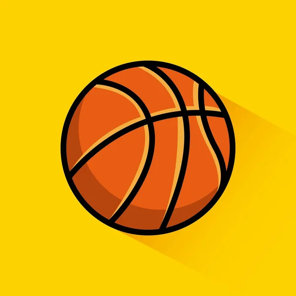 Clásico emblema de la liga de baloncesto — Vector de stock