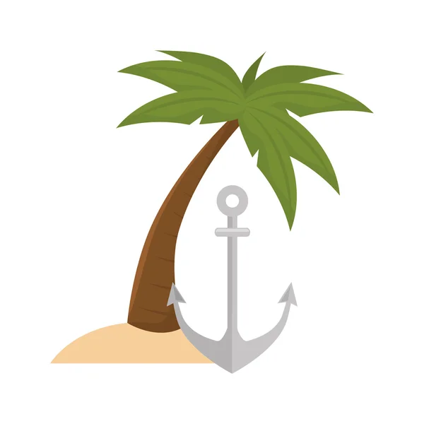 Летняя пальма — стоковый вектор